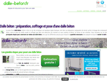 Tablet Screenshot of dalle-beton.fr